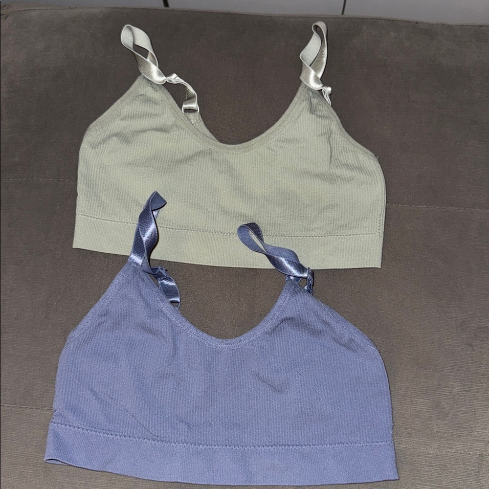 Set of 2 Ribbed Bralette. Bundle to save on shipping